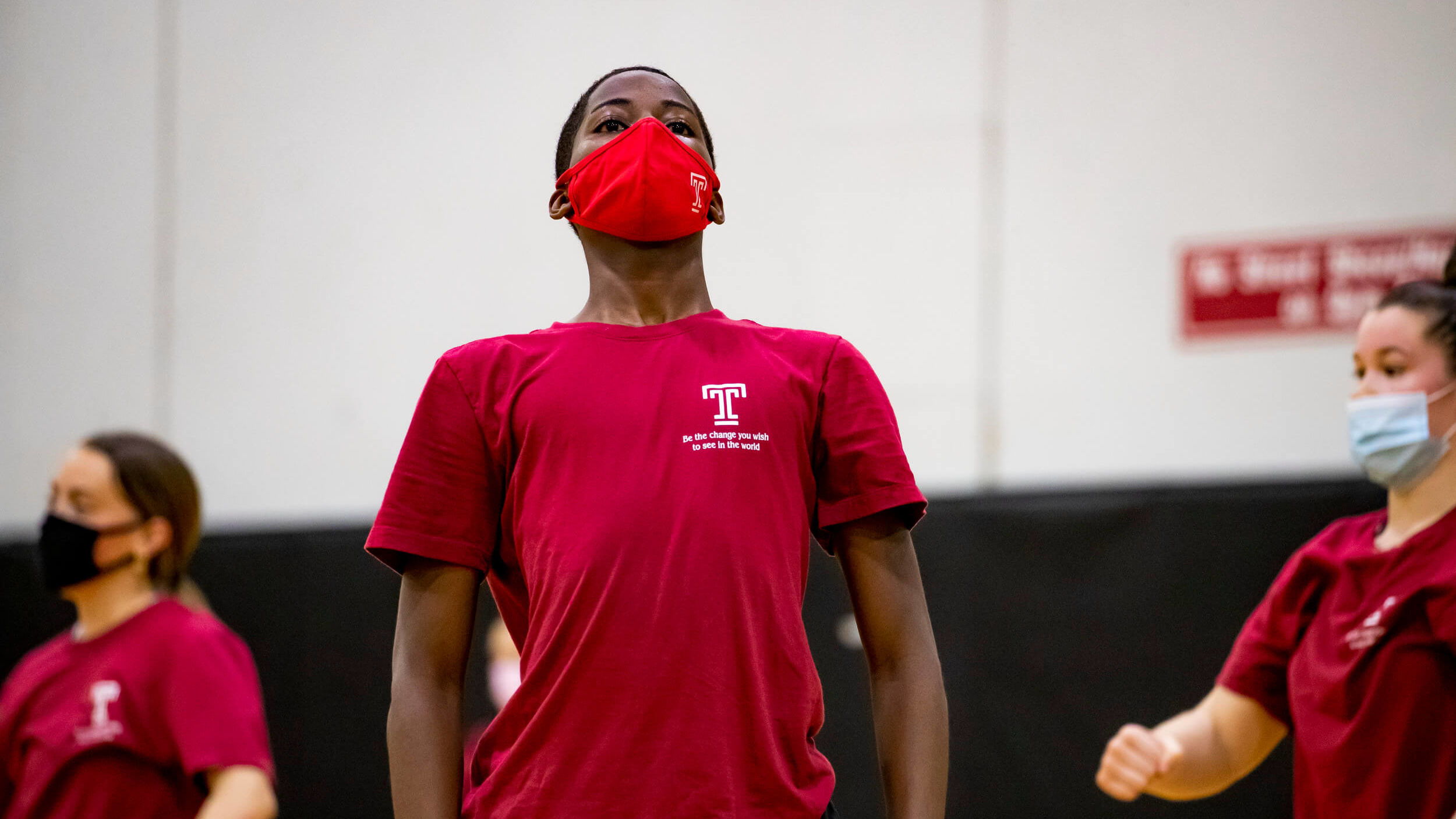 Nasir Pittman at dance practice for the Diamond Gems