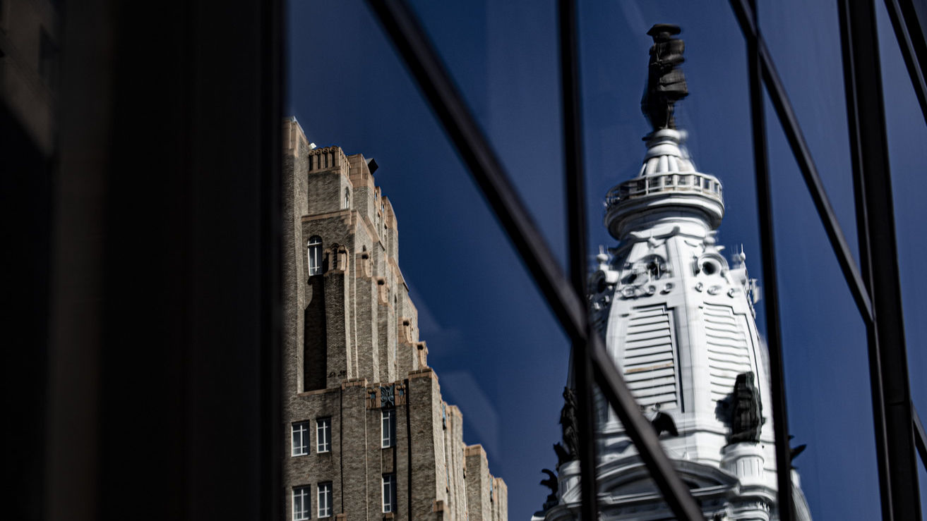 The Philadelphia skyline