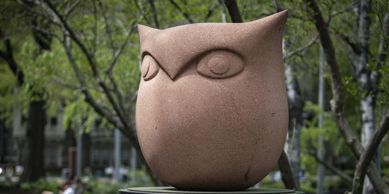 The alumni owl on Main Campus.