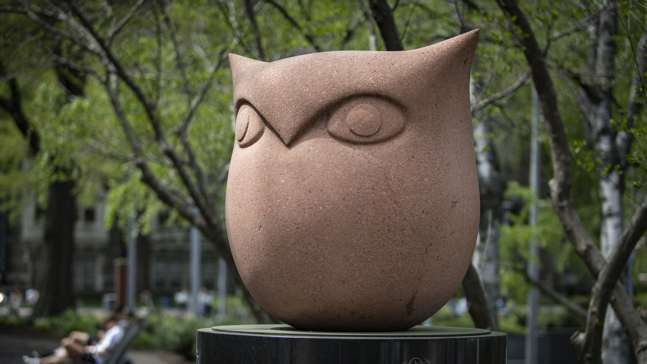 The alumni owl on Main Campus