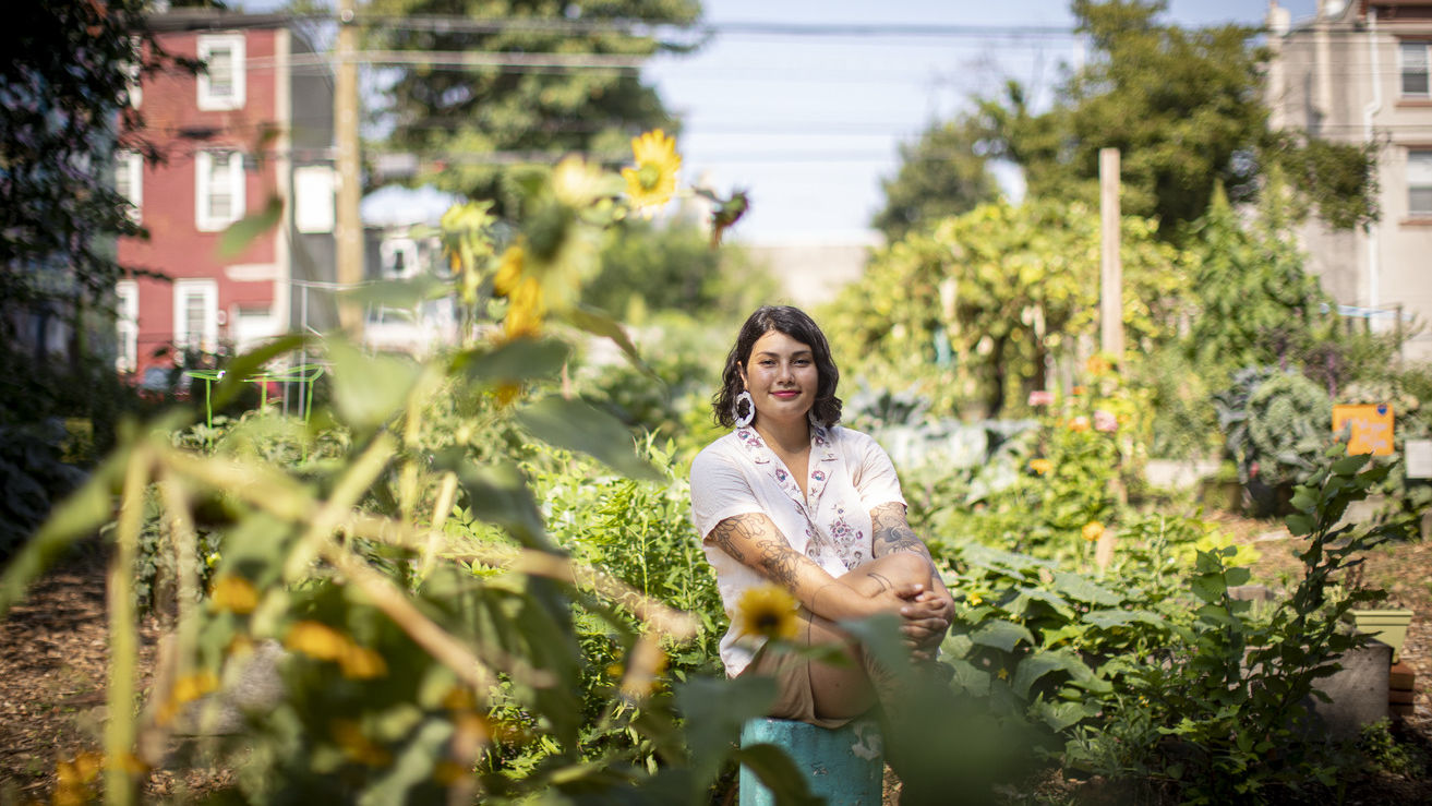 Cesali Morales, business manager at Norris Square Neighborhood Project, at Las Parcelas