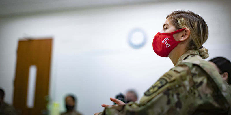 Sophia Gulotti is one of the only two female cadets in the Army Reserve Officers’ Training Corps (ROTC) who is also a student-athlete at Temple.