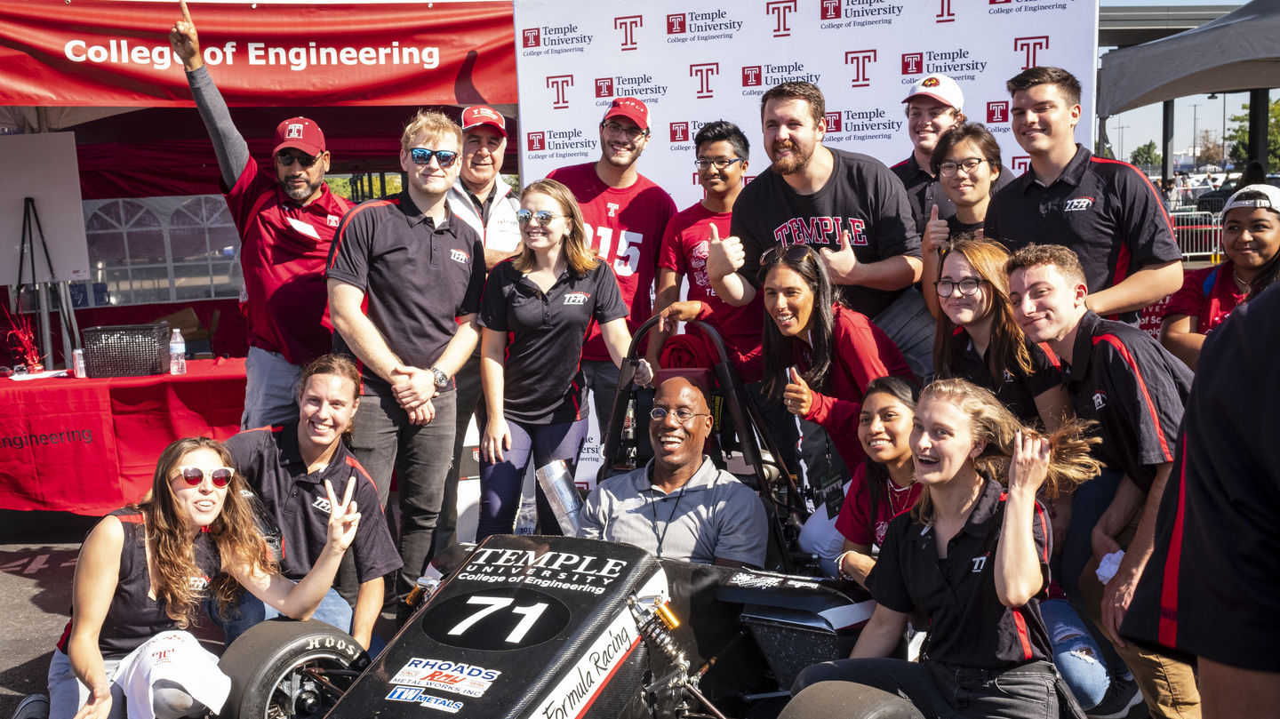 Image of Jason Wingard at a Temple University homecoming event.