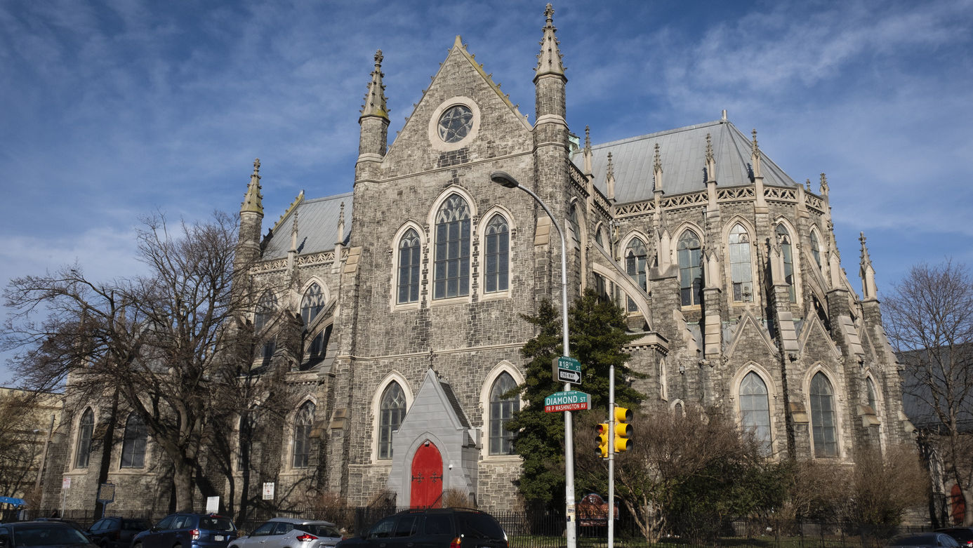 The exterior of the Church of the Advocate