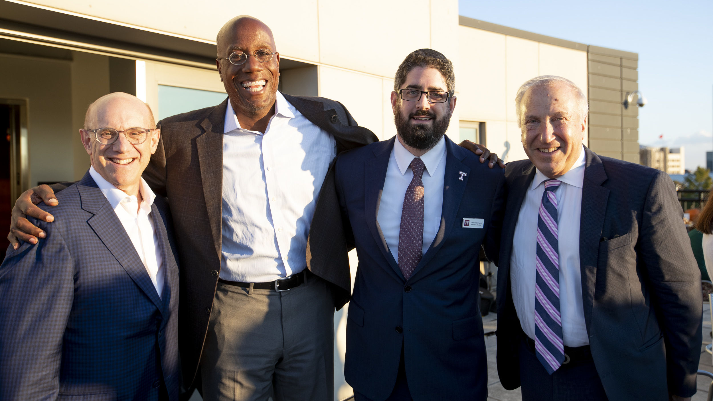 Jon Broder, Jason Wingard, Rabbi Daniel Levitt and Mitch Morgan