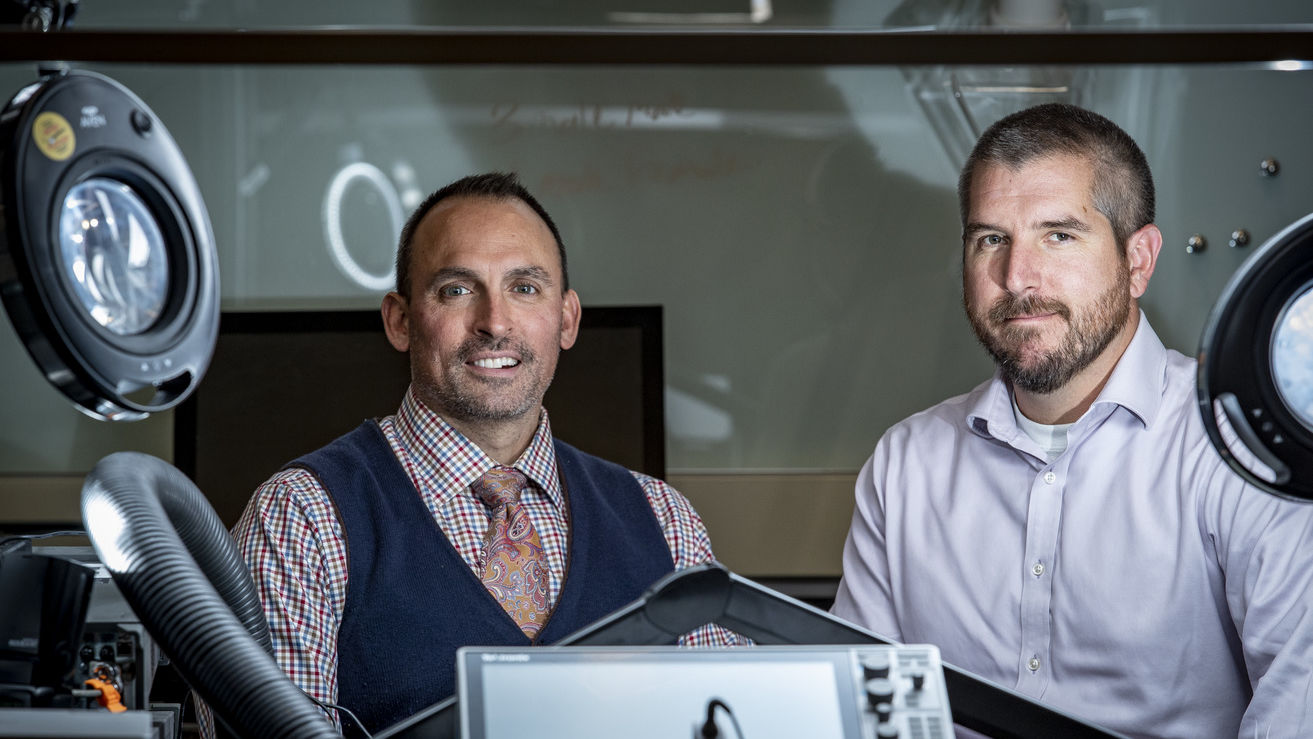 Cory Budischak and Dr. Shawn Fagan.