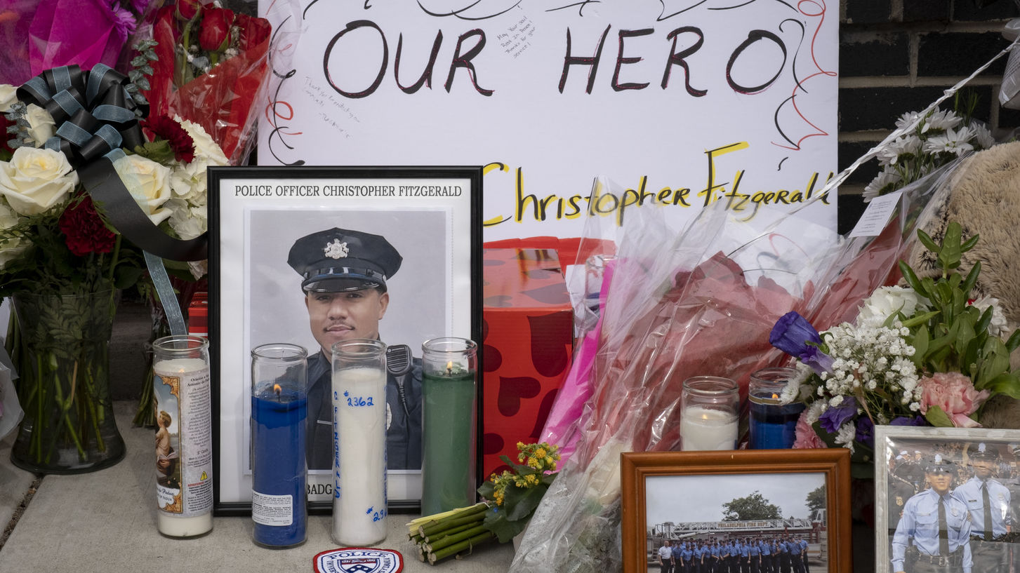 A memorial for Sergeant Christopher Fitzgerald