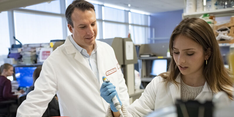 Medical researchers in the Aging + Cardiovascular Discovery Center