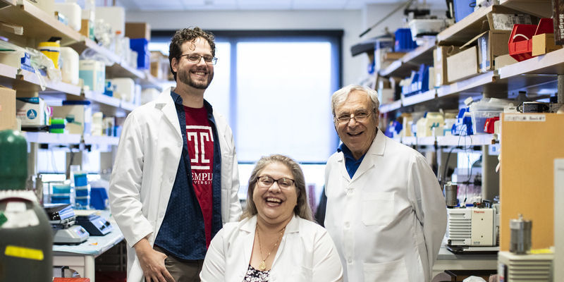 Image of the Temple faculty team who developed OmegaSkin.