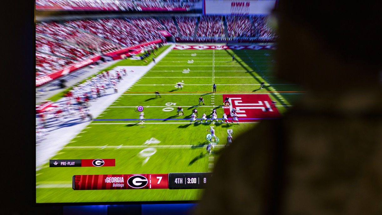 Image of EA Sports College Football 25 gameplay.