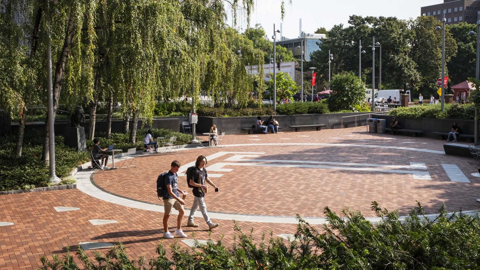 A campus show of Conwell Plaza.