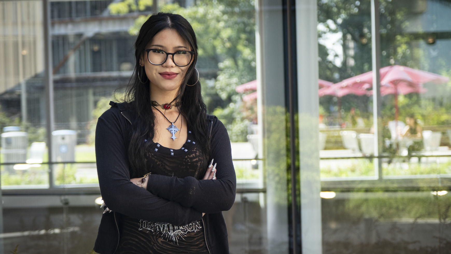 Bella Kwok standing outside on Mazur Terrace