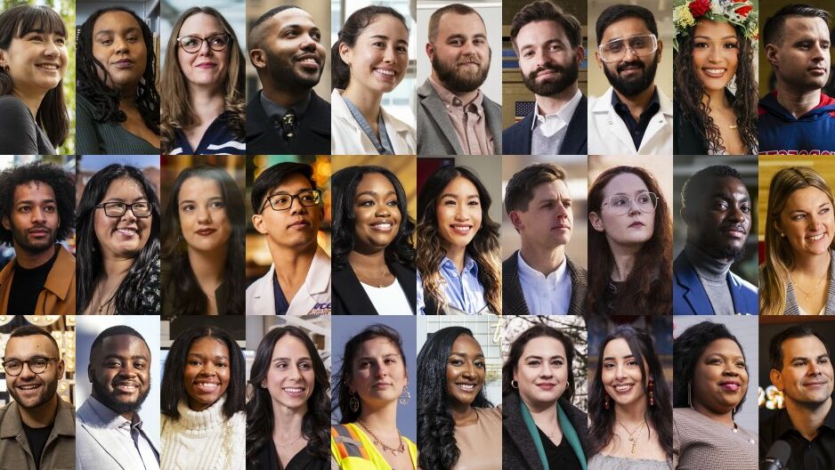 a collage of all 30 honorees