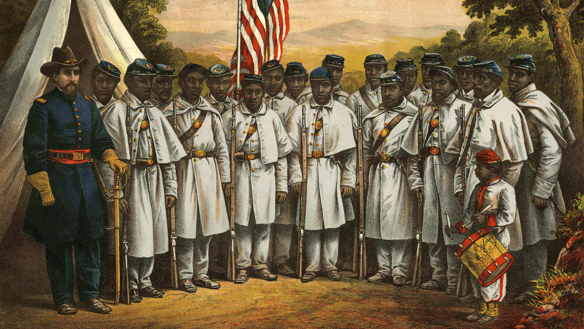 Image of Black soldiers. 