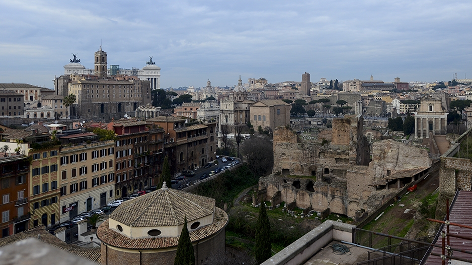 A view of part of Rome, Italy