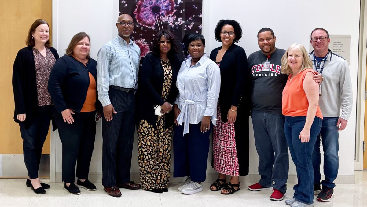 Image of community interviewers at the Katz School of Medicine. 