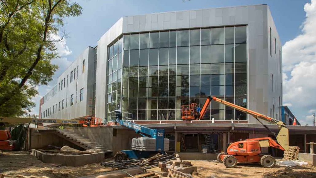 the Student Training and Recreation Complex (STAR) under construction in 2017.