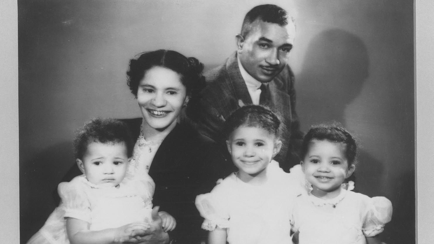 Cecil B. Moore and his wife and daughters.