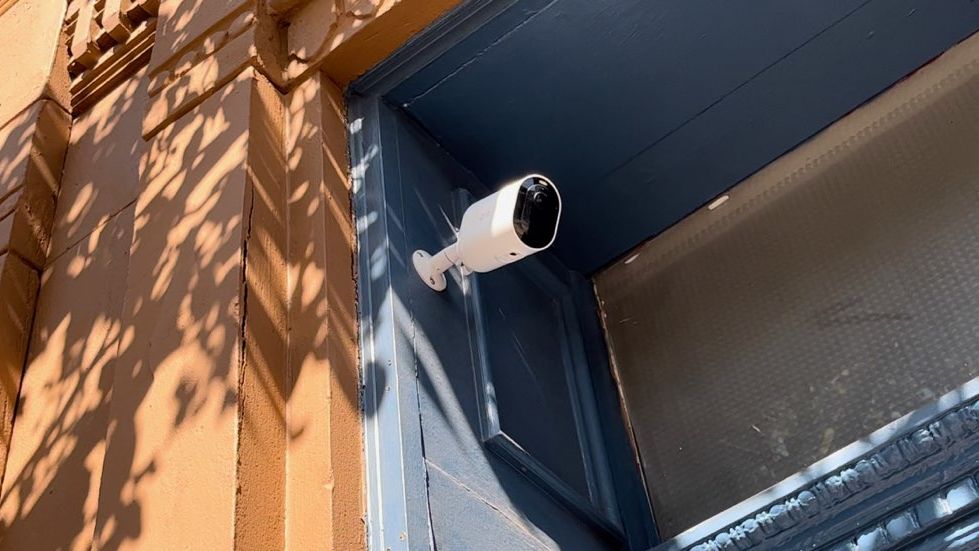 An image of a security camera pictured.