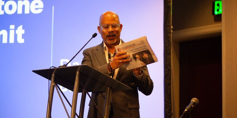 Image of David Brown at the Keystone News Summit.