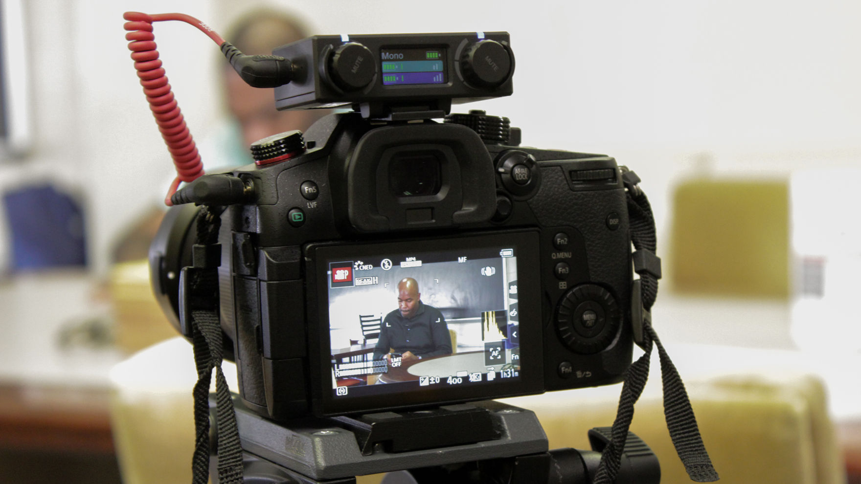  An image of a camera used for filming The Second Trauma documentary.