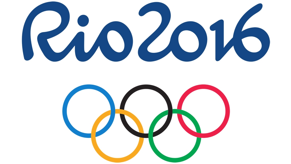 A “Rio 2016” graphic with the Olympic rings.