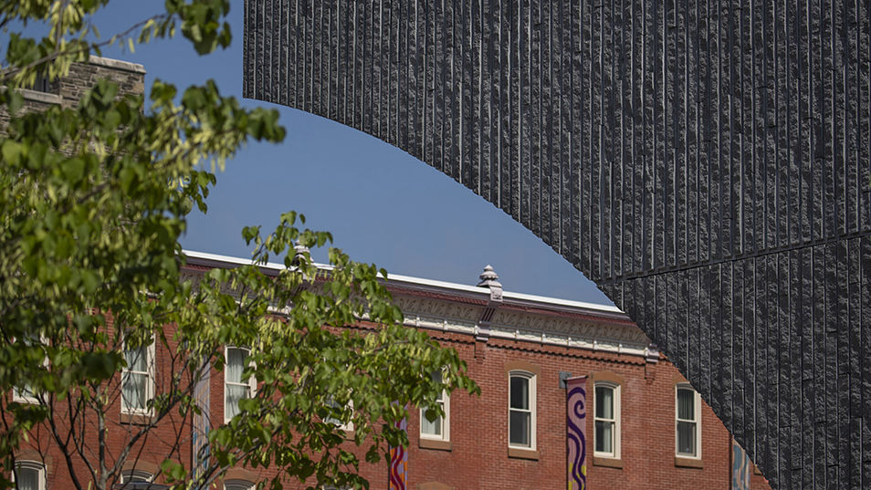 exterior of Charles Library