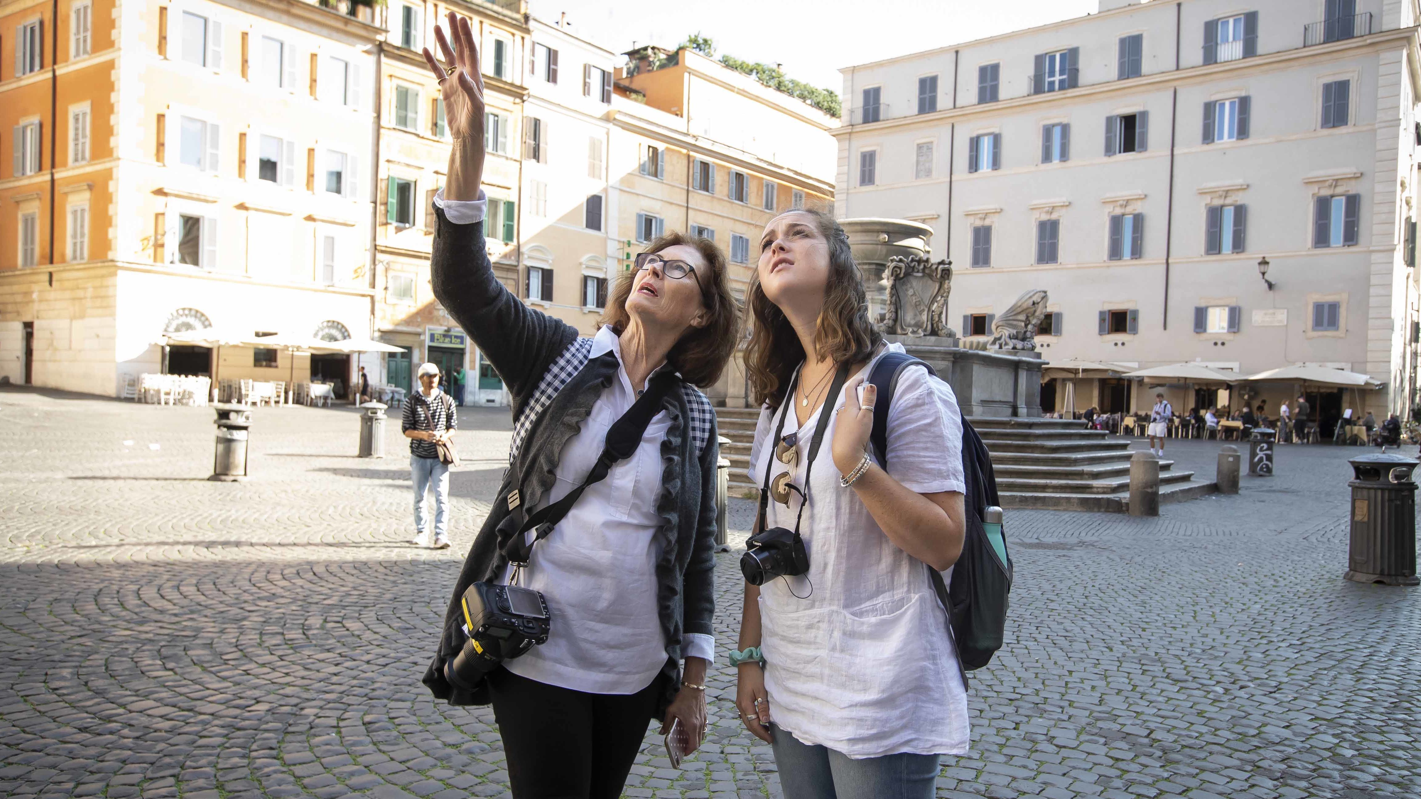 students studying in Rome