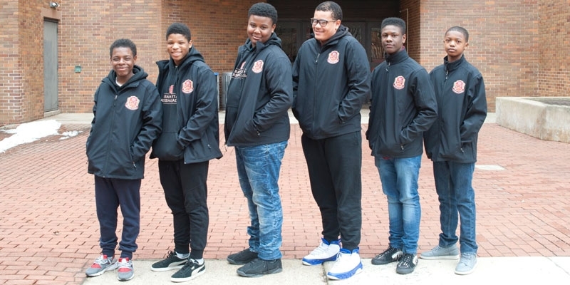 Students in Temple's Urban Youth Leadership Academy