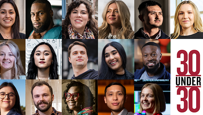 Headshots of 30 under 30