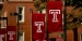 Four Temple “T” flags on Main Campus.