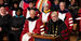 President Fry speaking at podium during Investiture