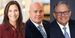 Ellen Cooper, FOX ’85; James “Jim” Schultz, CLA ’95; and Stanley “Stan” Middleman, FOX ’76 pictured.