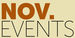 Graphic with Nov. events as the text