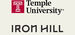 Temple University and Iron Hill logos pictured.