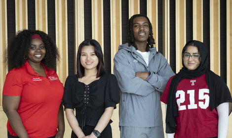  Image of graduating students in Temple’s Cecil B. Moore Scholars Program. 