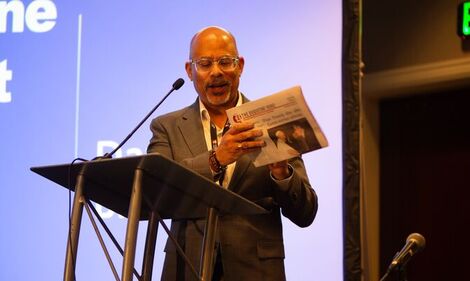 Image of David Brown at the Keystone News Summit.