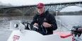 Coach Gavin White wearing a Temple baseball cap.