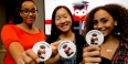 Temple students show off their “I donated” buttons at the Senior Class Gift launch party.