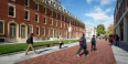 Students walking along Liacouras Walk on Main Campus