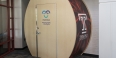 The new lactation suite in the Student Center, emblazoned with the Temple "T."