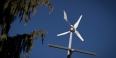 A wind turbine on Temple’s Main Campus.