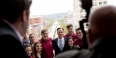 Temple students posing for a photo with Pennsylvania Lt. Gov. Mike Stack