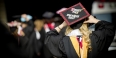 A graduation cap with the words, "Trust the process"