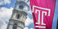 The Temple flag flies in Philadelphia.