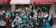 Students in Eagles gear outside Richie's on Main Campus
