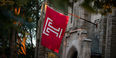 Temple flag pictured.