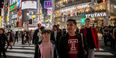 Temple students walking in Tokyo