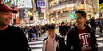 Temple students walking in Tokyo