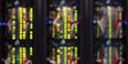 Colorful abstract lights representing a digital space. 
